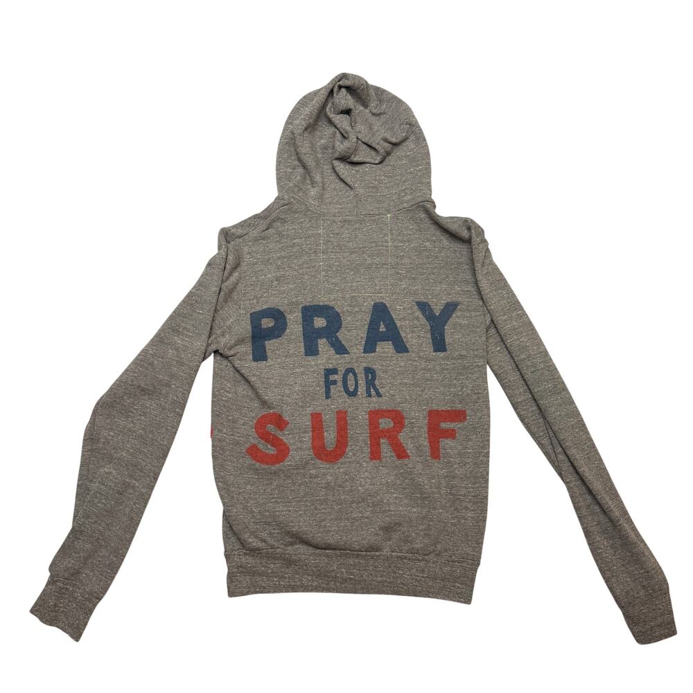 Aviator Nation Pray For Surf Full Zip Hoodie Women’s Small Retro Loungewear